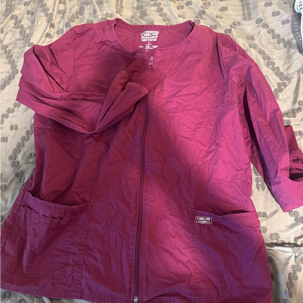 Cherokee Women's Burgundy Utility Jacket
